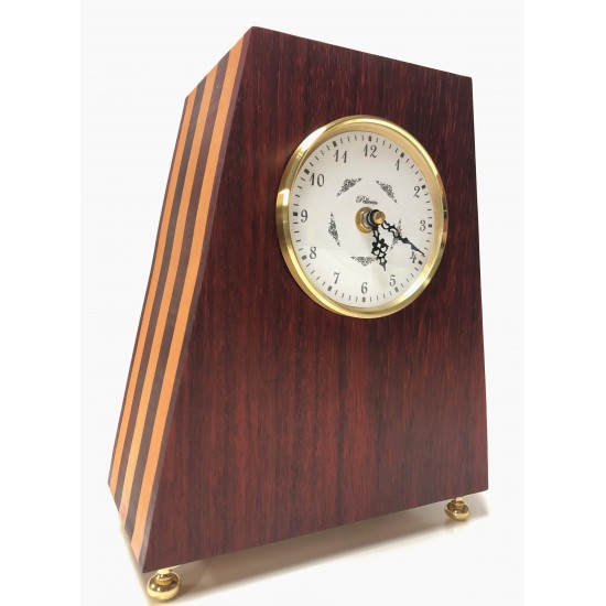 Horloge classique Héritage padouk et érable #HP021-001